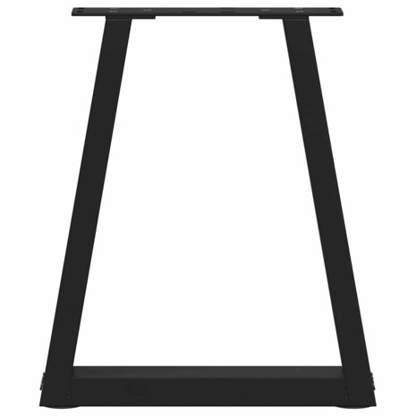 Eettafelpoten 2 st V-vormig 38x(42-43,3) cm staal zwart 5