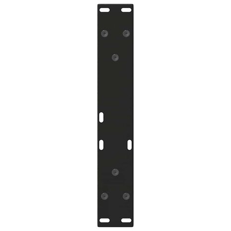 Eettafelpoten 2 st V-vormig 38x(42-43,3) cm staal zwart 7