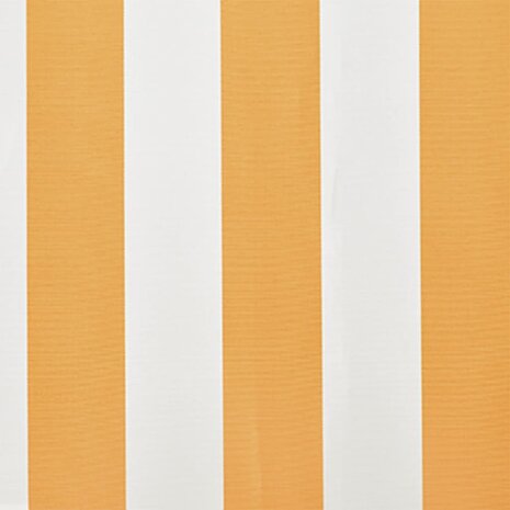 Luifeldoek 4x3 m canvas zonnebloemgeel en wit 4