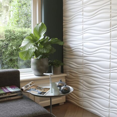 WallArt 12 st Wandpanelen 3D GA-WA04 Waves 8