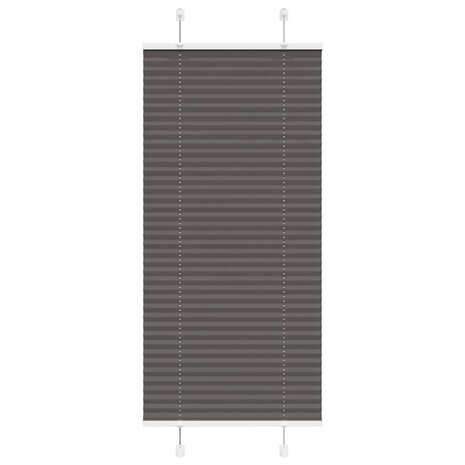 Plissé rolgordijn 65x150 cm stofbreedte 64,4 cm polyester zwart 1