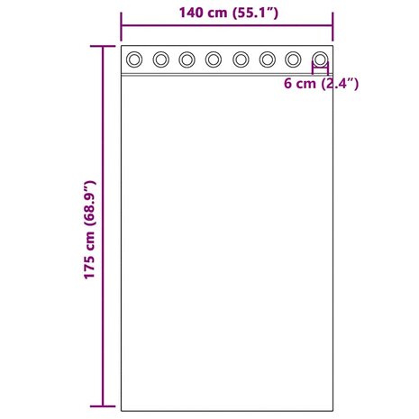 Gordijnen voile met doorvoertules 2 st 140x175 cm lichtgrijs 8