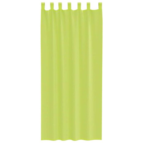 Gordijnen voile met lipje Top 2 st Appelgroen 4