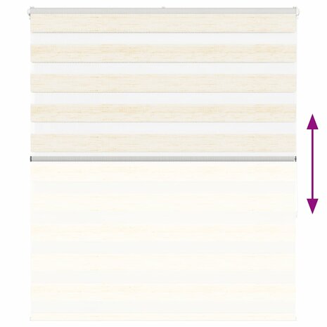 Zebra rolgordijn 135x150 cm stofbreedte 130,9 cm marmerbeige 5