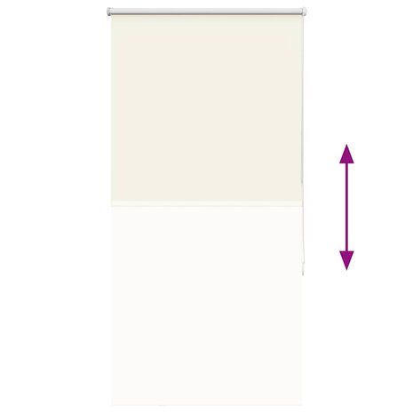 Rolgordijn verduisterend gebroken wit 65x175 cm stofbreedte 9