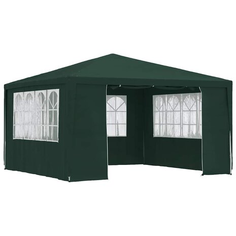 Partytent met zijwanden professioneel 90 g/m² 4x4 m groen 1