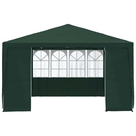 Partytent met zijwanden professioneel 90 g/m² 4x4 m groen 3