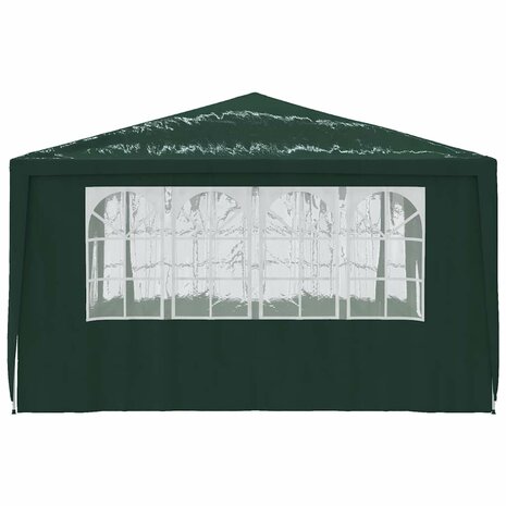 Partytent met zijwanden professioneel 90 g/m² 4x4 m groen 4