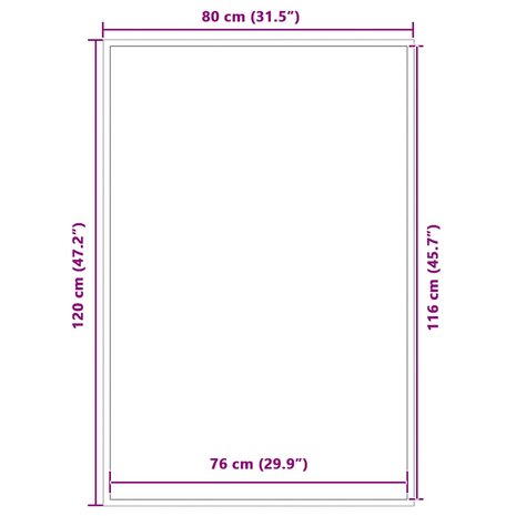 Deurmat 80x120 cm antracietkleurig 7