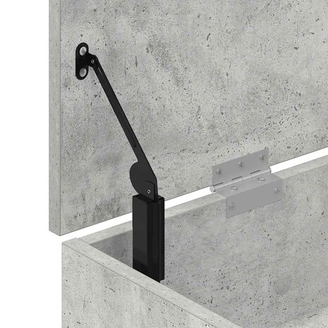 Schoenenbank 102x30,5x45 cm bewerkt hout betongrijs 9