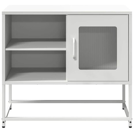 Tv-meubel 68x39x60,5 cm staal wit 5