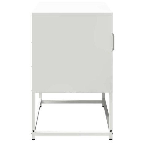 Tv-meubel 68x39x60,5 cm staal wit 7