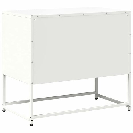 Tv-meubel 68x39x60,5 cm staal wit 8