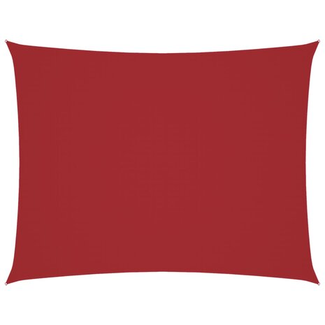 Zonnescherm rechthoekig 2,5x4 m oxford stof rood 2