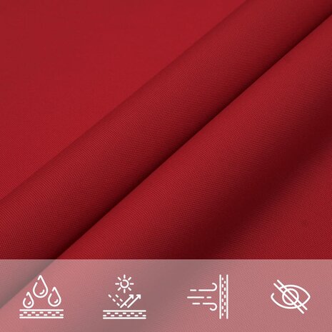 Zonnescherm rechthoekig 2,5x4 m oxford stof rood 8