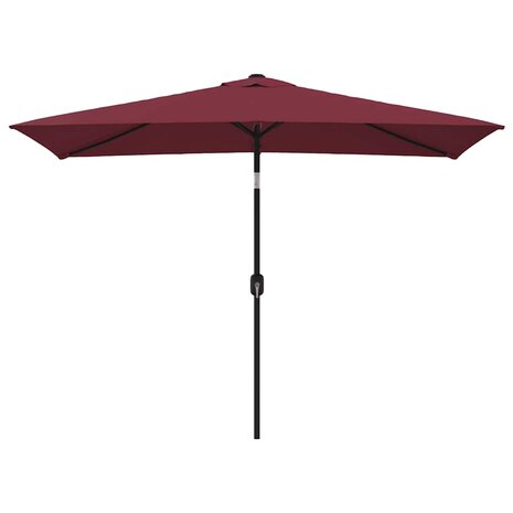 Parasol met metalen paal 300x200 cm bordeauxrood 2