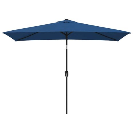 Parasol met metalen paal 300x200 cm azuurblauw 2