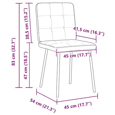 Eetkamerstoelen 2 st fluweel donkergroen 9