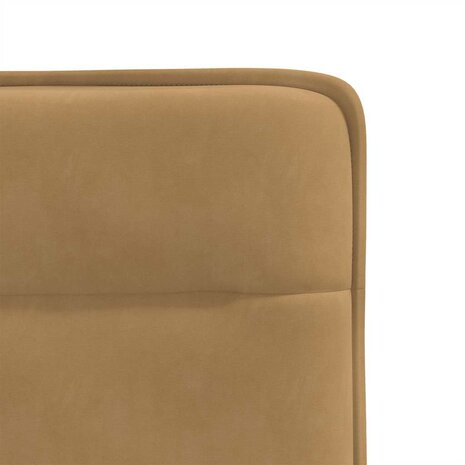 Eetkamerstoelen 2 st fluweel bruin 7