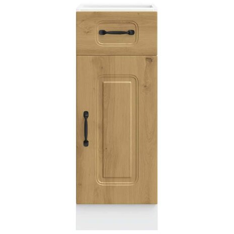 Keuken onderkast Kalmar bewerkt hout artisanaal eikenkleur 4