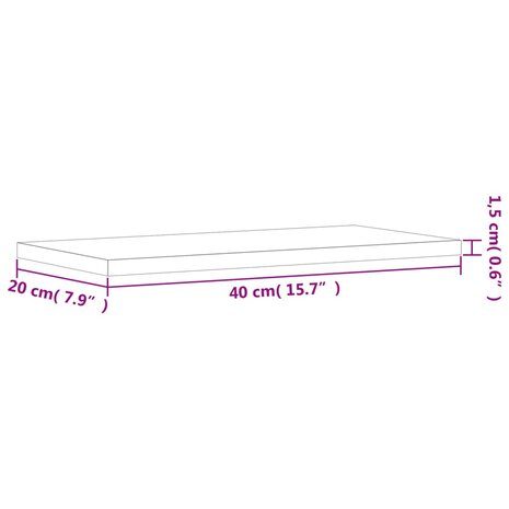 Wandschappen 4 st 40x20x1,5 cm bewerkt hout gerookt eikenkleur 9