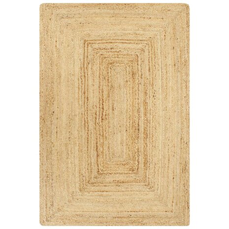 Vloerkleed handgemaakt 80x160 cm jute naturel  1