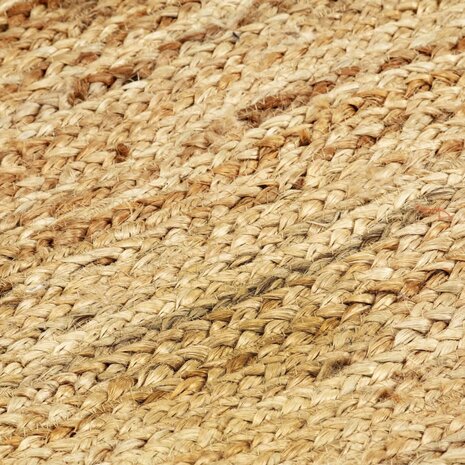 Vloerkleed handgemaakt 80x160 cm jute naturel  4