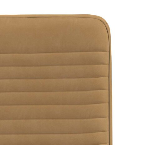 Eetkamerstoelen 2 st fluweel bruin 7