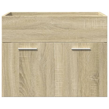 3-delige Badkamermeubelset bewerkt hout sonoma eikenkleurig 9