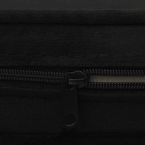 Hondenbank 67x47x36 cm pluche zwart 7