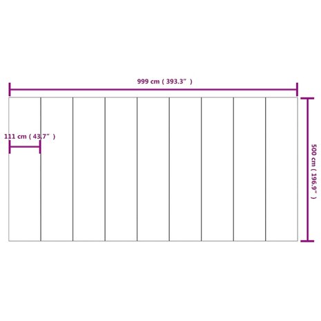 Zwembadgrondzeil 999x500 cm polyester geotextiel lichtgrijs 7