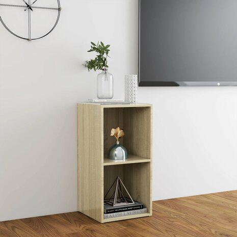 Tv-meubel 72x35x36,5 cm bewerkt hout sonoma eikenkleurig 4