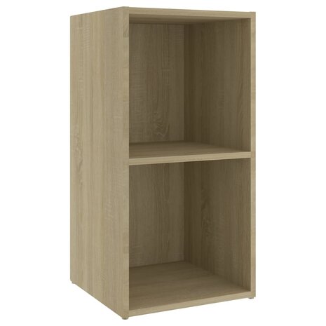 Tv-meubel 72x35x36,5 cm bewerkt hout sonoma eikenkleurig 7
