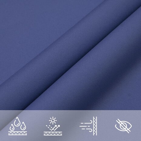 Schaduwdoek rechthoekig 5x7 m oxford stof blauw 5