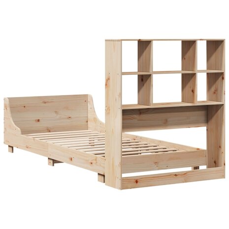 Bedframe zonder matras massief grenenhout 90x200 cm 8