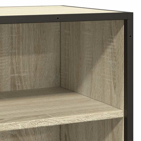 Dressoir 35,5x35x76 cm bewerkt hout en metaal sonoma eikenkleur 7