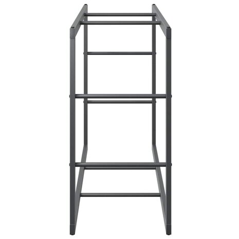Haardhoutrek 110x30x61 cm staal zwart 6