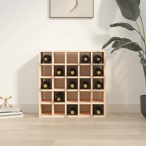 Wijnkast 56x25x56 cm massief grenenhout 3
