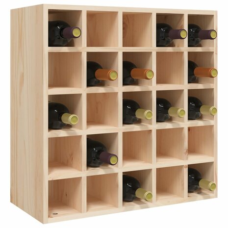 Wijnkast 56x25x56 cm massief grenenhout 4