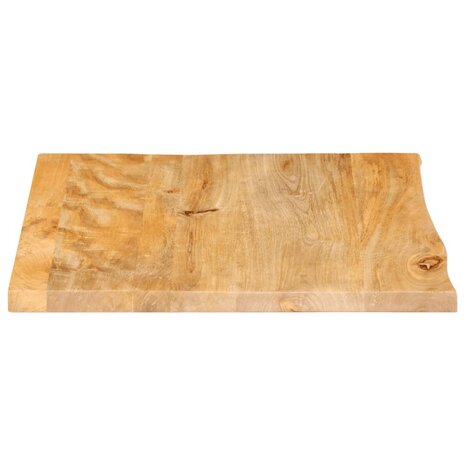 Tafelblad met natuurlijke rand 40x40x2,5 cm massief mangohout 4