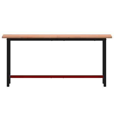 Werkbank 180x55x81,5 cm massief beukenhout en metaal 3