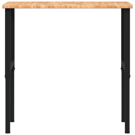 Werkbank rechthoek 100x60x(71,5-98) cm eikenhout lichtbruin 4