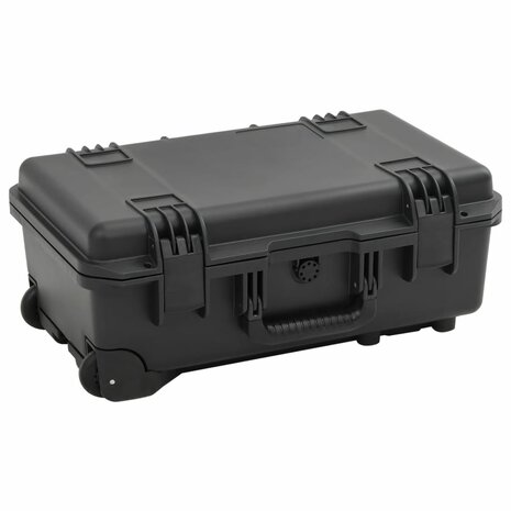 Flightcase draagbaar 55x35x22,5 cm PP zwart 1