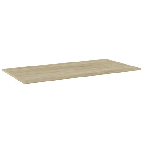 Wandschappen 4 st 80x20x1,5 cm spaanplaat sonoma eikenkleurig 2