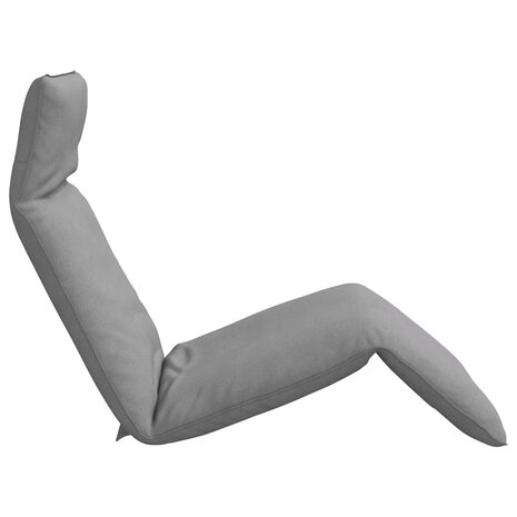 Ligstoel inklapbaar 175x54x8,5 cm Oxford stof grijs 5
