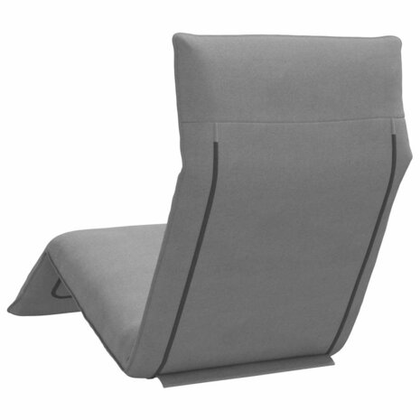 Ligstoel inklapbaar 175x54x8,5 cm Oxford stof grijs 6