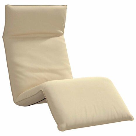 Ligstoel inklapbaar 175x54x8,5 cm Oxford stof beige 2