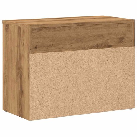 Schoenenbankje 60x30x45 cm bewerkt hout artisanaal eikenkleur 6