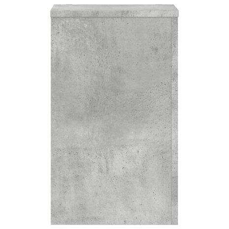Plantenstandaards 2 st 30x30x50 cm bewerkt hout betongrijs 6