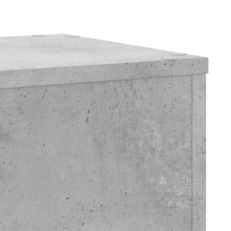 Plantenstandaards 2 st 30x30x50 cm bewerkt hout betongrijs 8